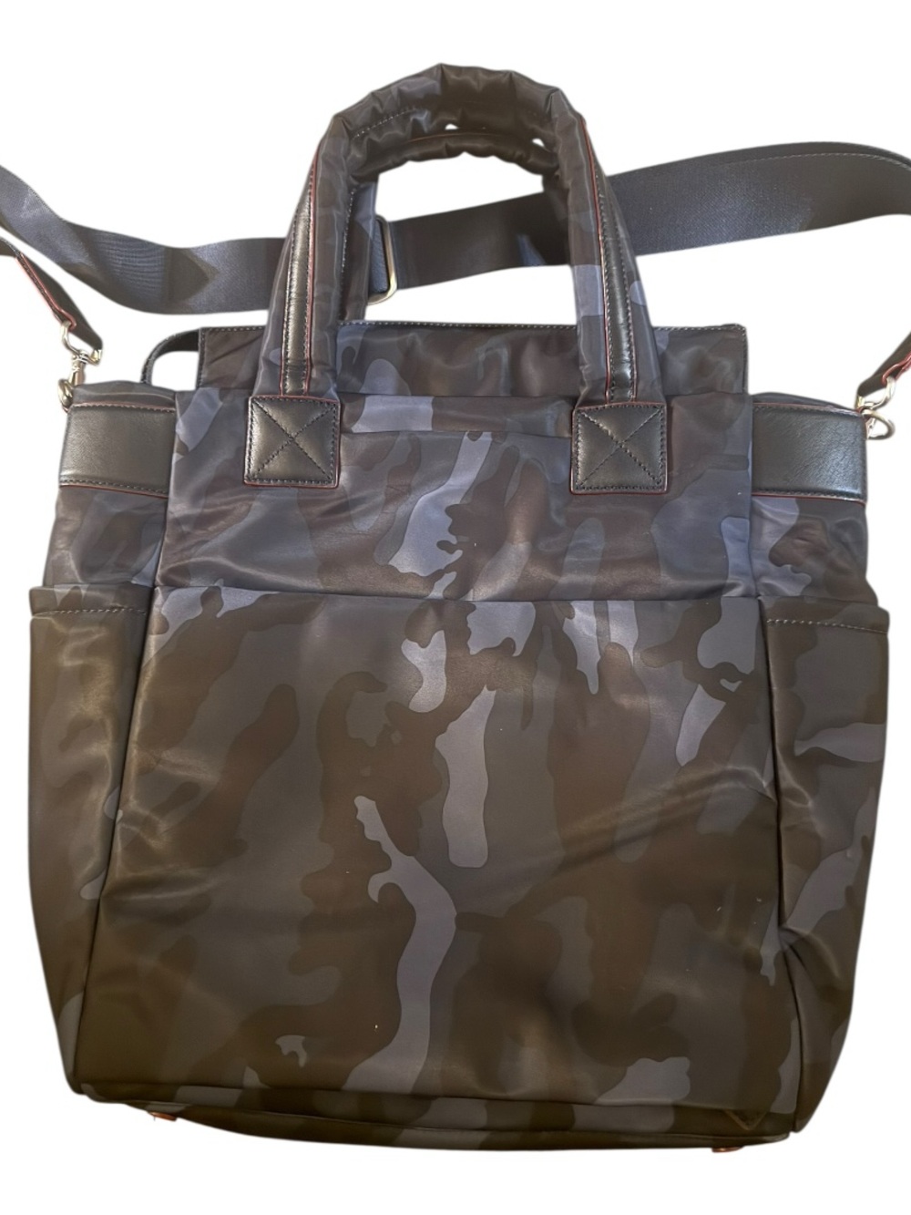 Mz Wallace Dark Blue Camo Bedford air bleeker tote
